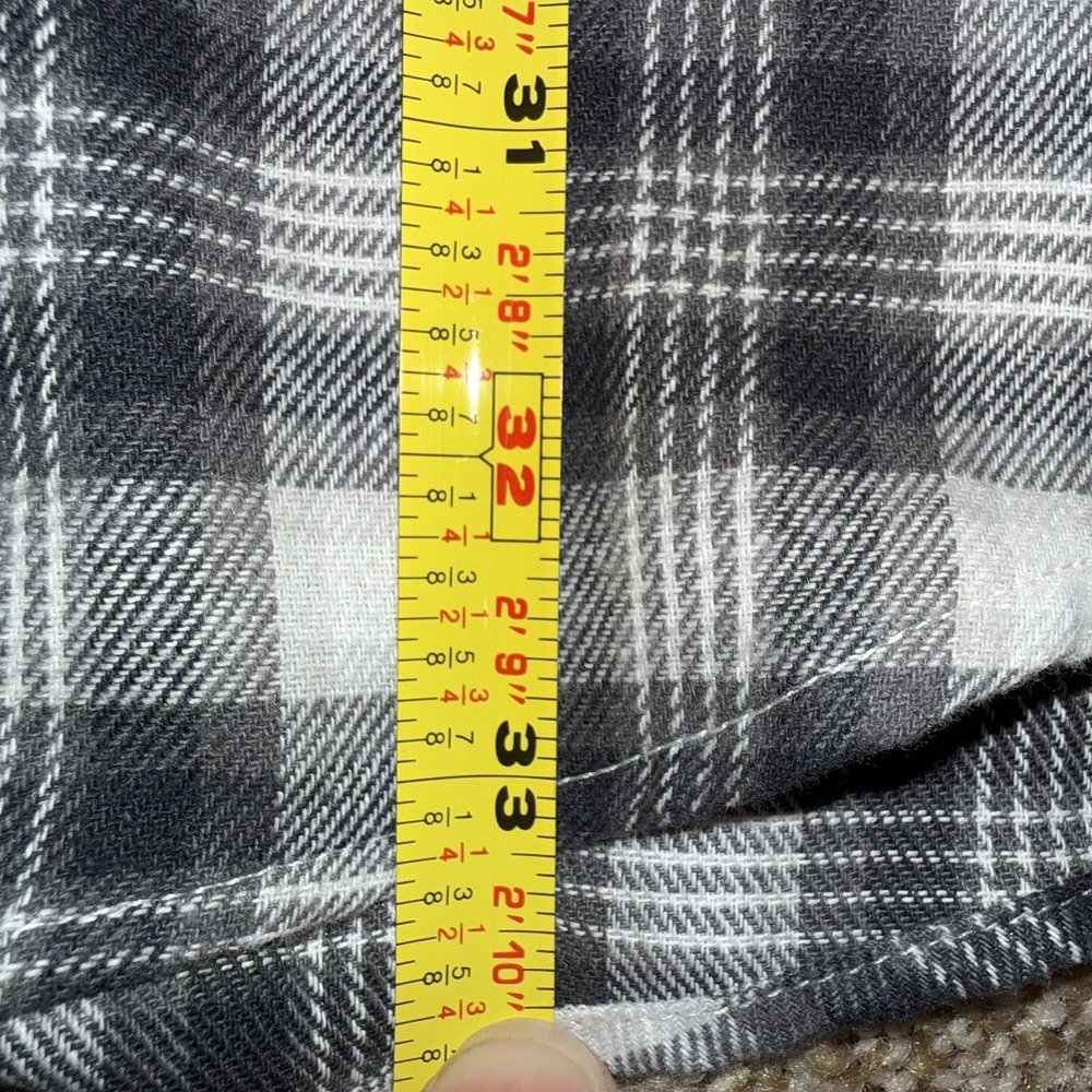 NWT Croft Barrow Flannel Shirt Men Large Wicking Ventilation Quick Dry Gray - Picture 9 of 9